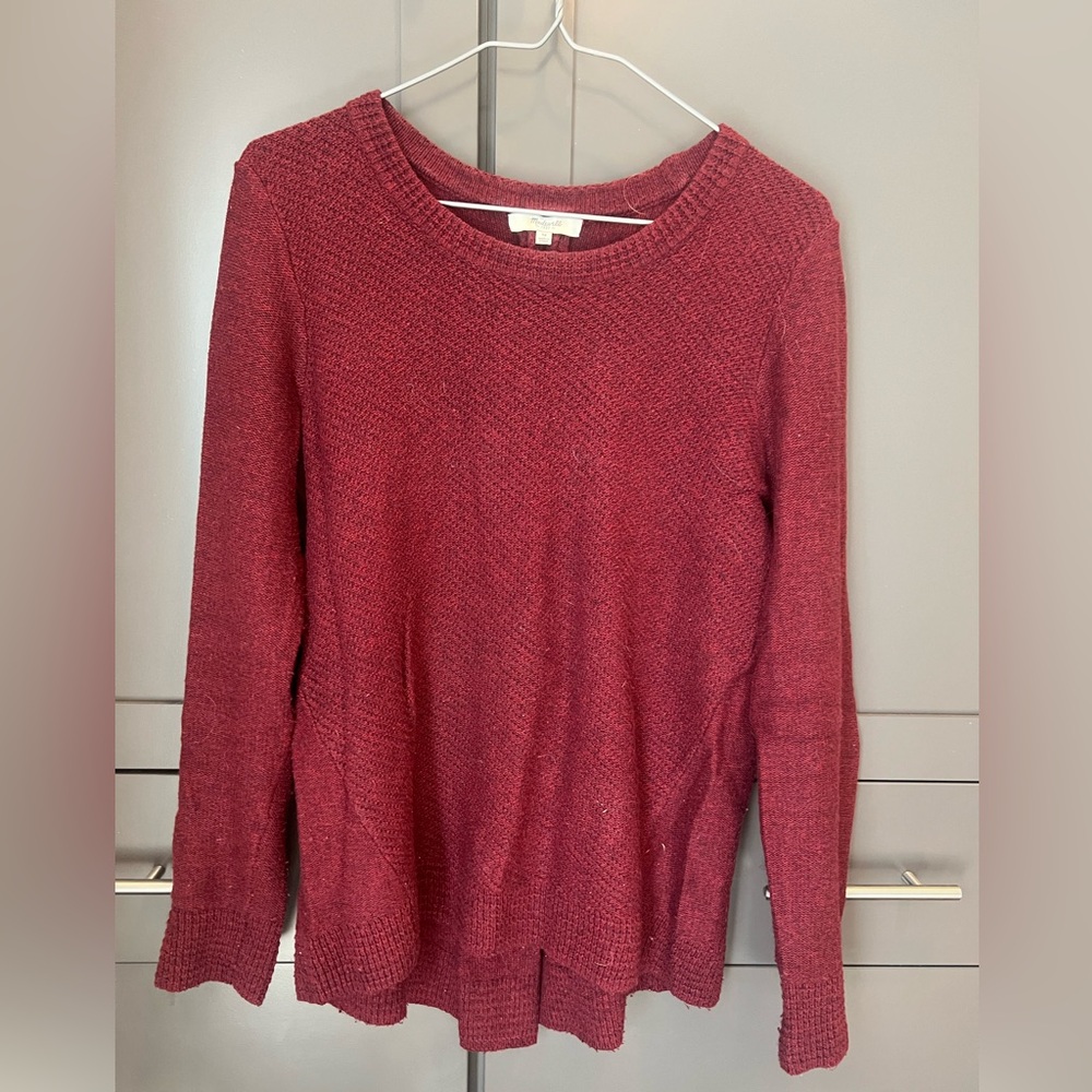 Madewell Sweater with Zipper on back